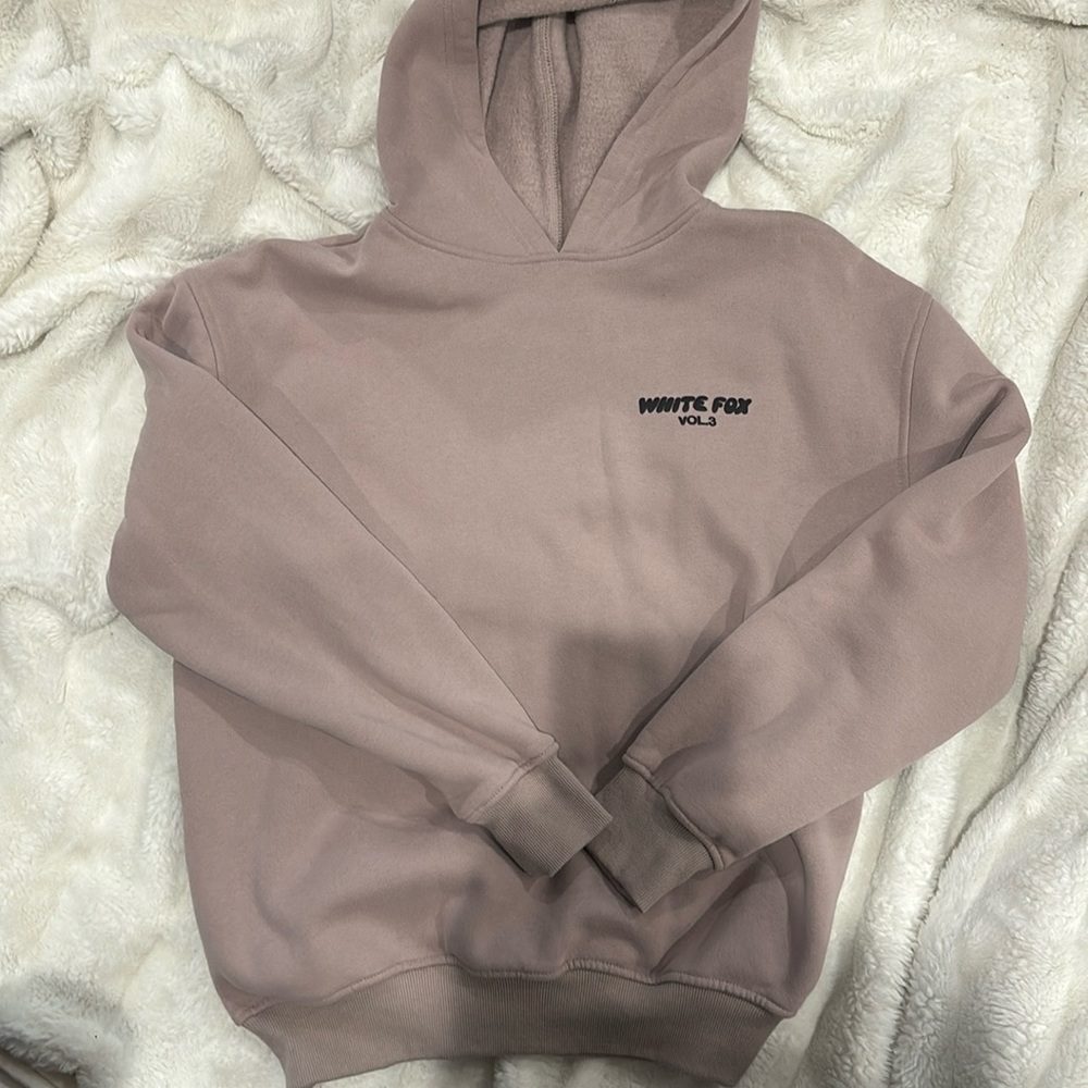White fox hoodie